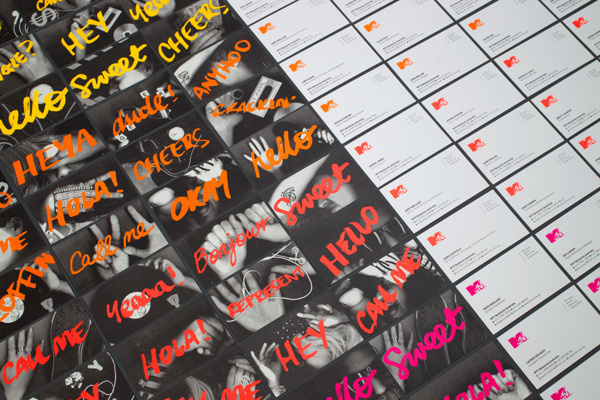 MTV Stationery on Behance #business #card #identity #branding