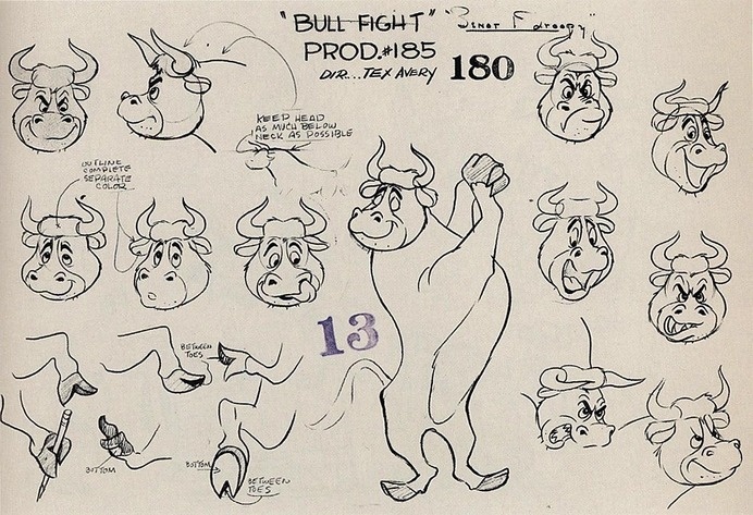 Tex Avery MGM Model Sheets #sketches