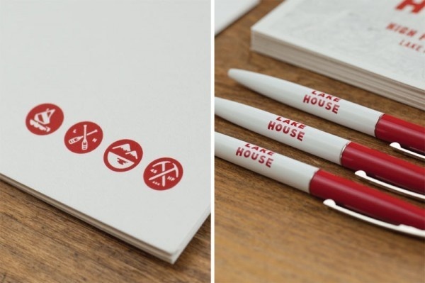 Icons and logotype. #house #branding #stationary #icon #lake #hotel