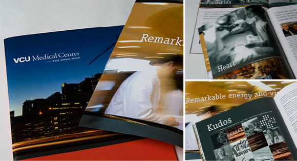 VCU Medical Center Annual Report #brochure #design #annual #report