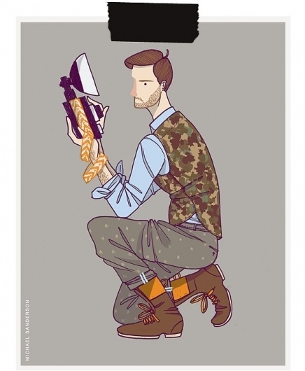 MICHAEL SANDERSON™: Design & Branding #fashion #illustration #men