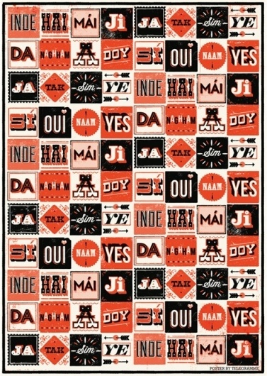 grain edit · Telegramme Studio #type #letterpress #poster