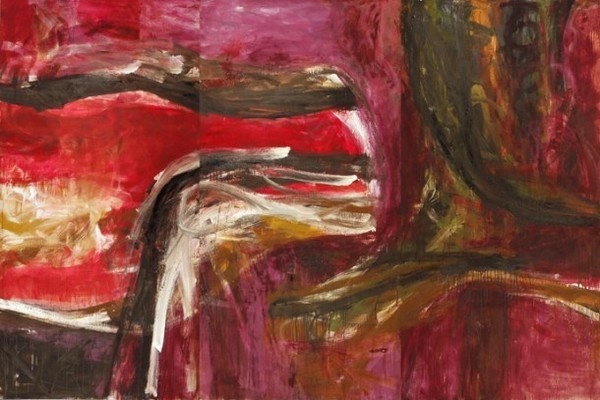 Gravity of nightfall a rare painting by Fritz Bultman #abstract #rare #expressionism #exhibition #sculptures #artworks #paintings