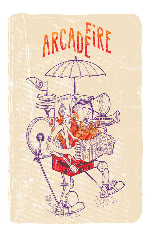 Arcade Fire Poster by CaliDosO #illustration #design #graphic #art