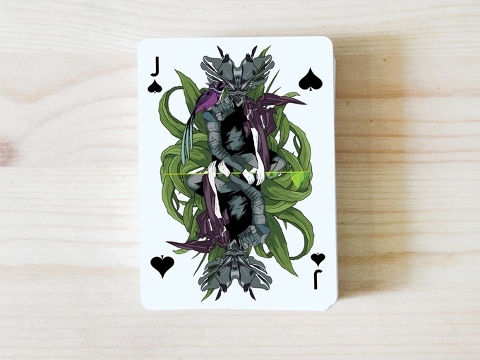 AO MATU design playing cards by Nastya KFKS. Floral and tropical design with great characters. #kfks #print #cards #graphic #playing #design #store #illustration #character
