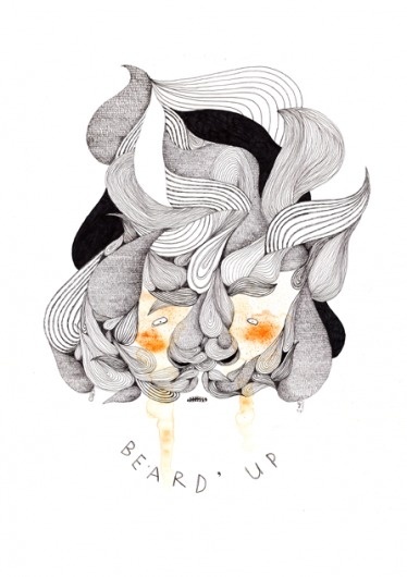www.cmykkld.dk+LouiseThraneJensen+lot0123.png 446 ×632 pixel #illustration #beard