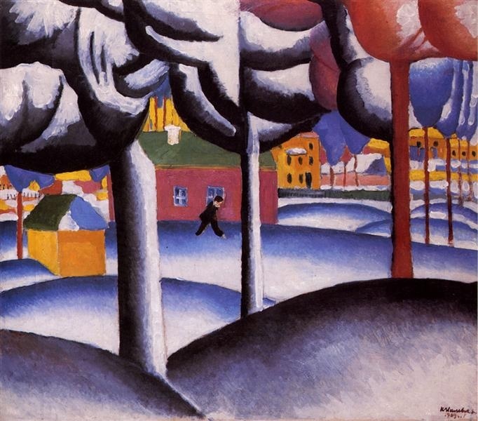 Kazimir Malevich, Зимний пейзаж (1930)