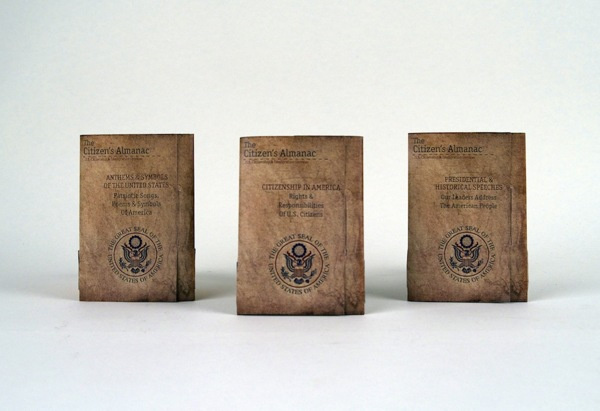 Citizen's Almanac Brochure on Behance #presidents #american #photography #brochure #cards #pamphlet