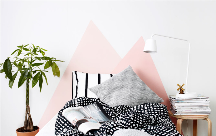 IKEA graphic minimalistic shapes in home furnishing