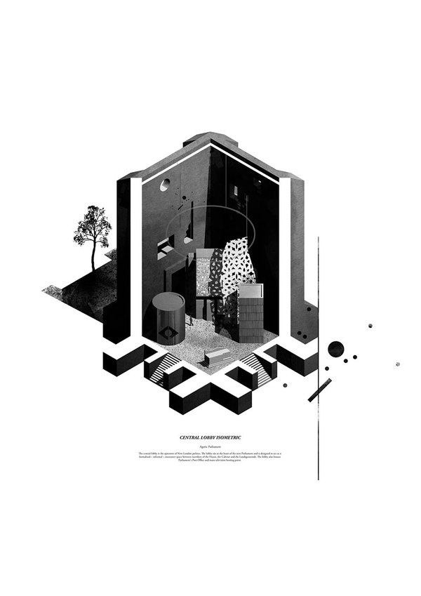 kieran wardle 02 #rendering #architecture #drawing
