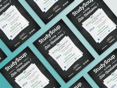 Studysoup Elite Notetaker School Flyer Design