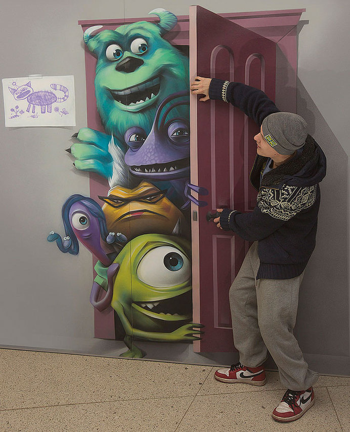 Interactive 3D Paintings That Invite You To Play With Them – What an ART #art #character #3d #painting