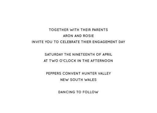 Type - Engagement Invitations #paperlust #weddinginvitation #weddinginspiration #weddingstationery #engagement #engagementinvitation #cards