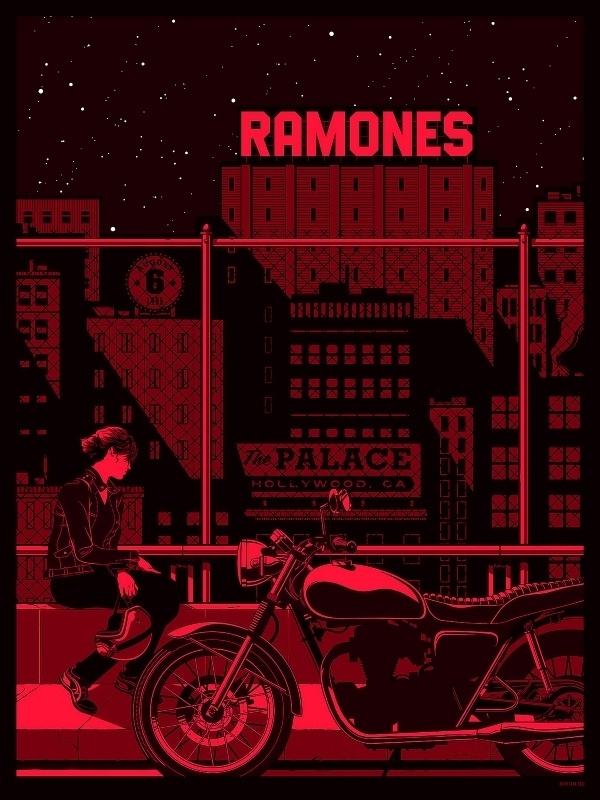 All sizes | Ramones Screen Printed Gig Poster | Flickr - Photo Sharing! #kevin #illustration #tong