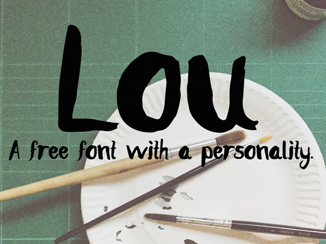 Lou – Free Hand Drawn Font