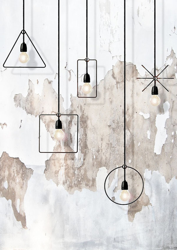 'Geometry Made Easy' collection by italian studio microMACRO. http://www.micromacrolab.it/www.micromacrolab.it/GEOMETRY.html #geometry #lamps