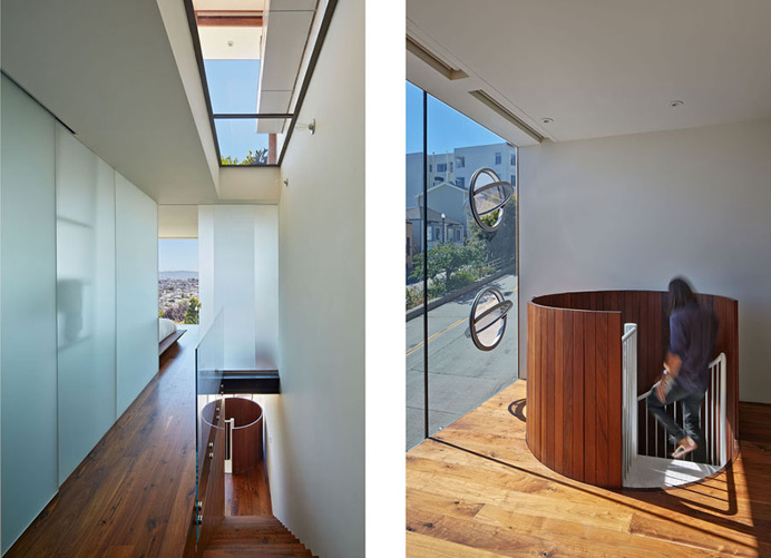 Spial stair in San Francisco by Craig Steely #spiral #spiralstairs #stairs #wood