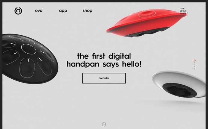 Oval Sound digital experience on kickstarter webdesign minimal nice beautiful designblog mindsparklemag