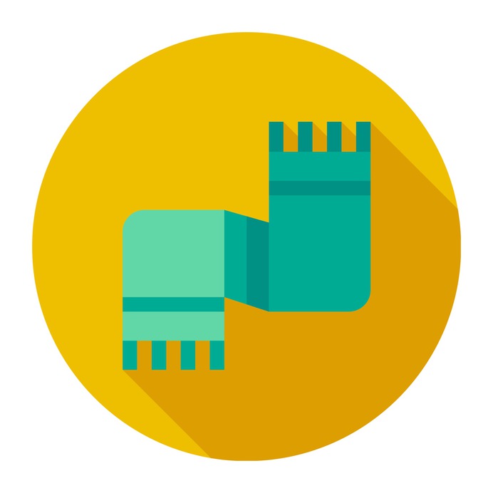 See more icon inspiration related to garment, scarfs, scarf, winter, fashion and clothes on Flaticon.