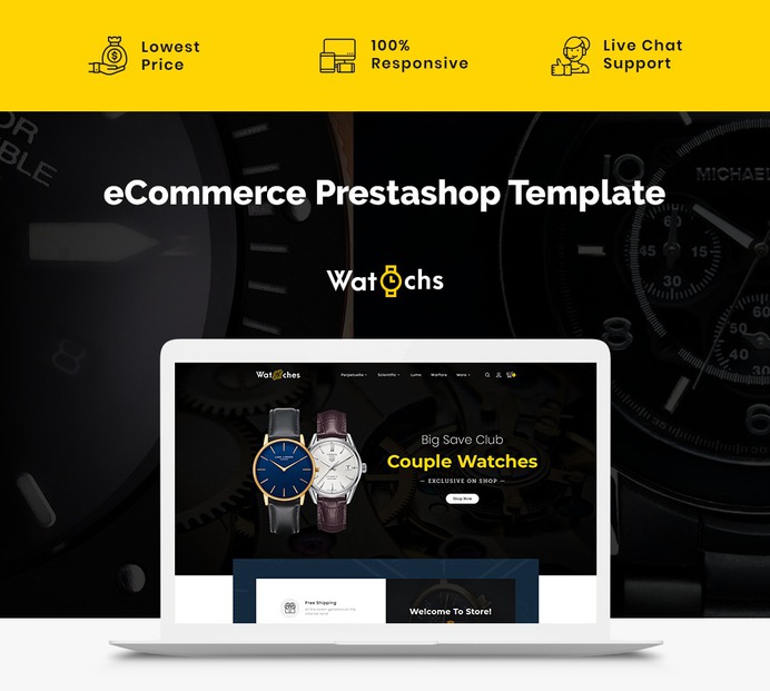 #Watches & #Gift #Imitation - #Prestashop #Responsive #Theme | #TemplateTrip #eCommerce #Website #Design #Template