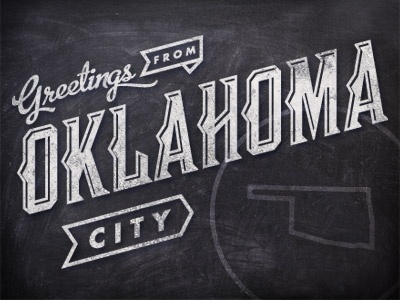 typeverything.com,Â Greetings from OKC.Â by Mauricio... - Typeverything #type #lettering #typography