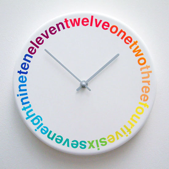 Colours : L'horloge design et colorée | Geek and Hype #clock