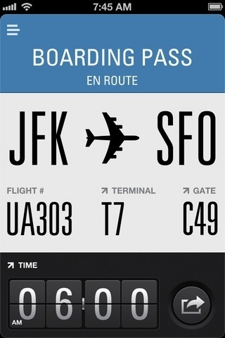 App Store - Flight Card #ticket
