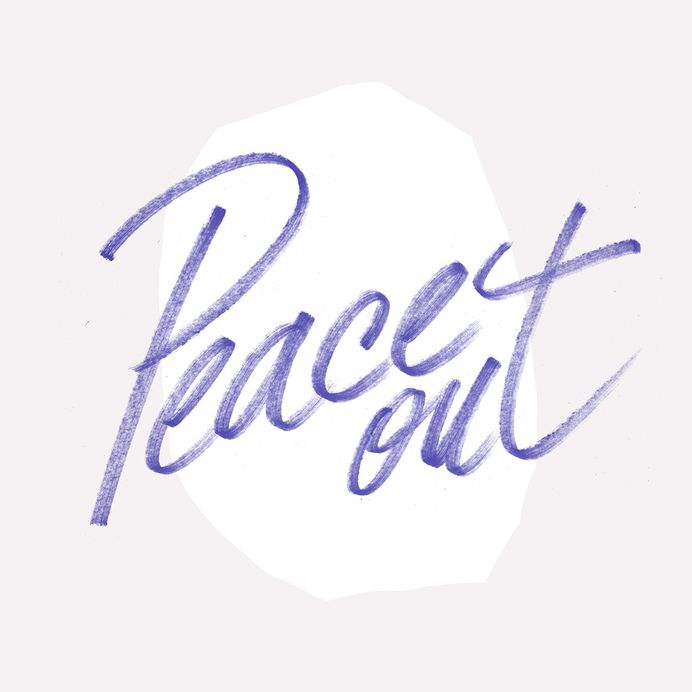 Hip Hop Lettering II - Peace Out