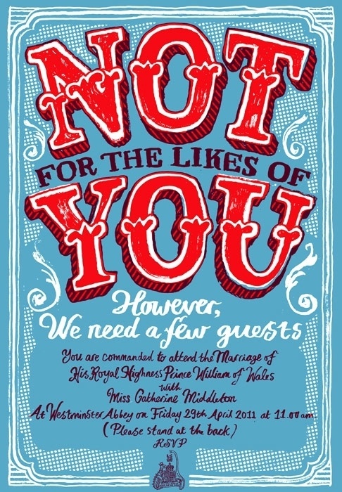 RSVP-HRH - Screen Print - Andy Smith Illustration #smith #type #andy #typography