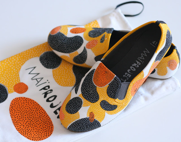DUDITSU #shoes #pattern #spots #made #fashion #hand #action