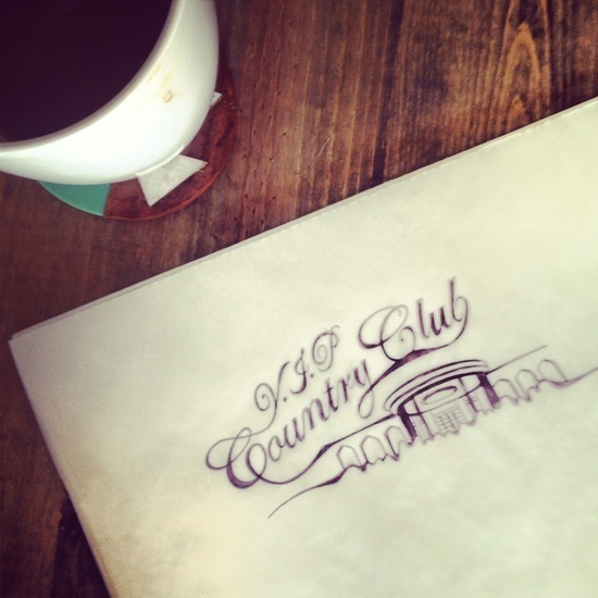 Caligraphy and Coffee #script #katie #hand #by #st #drawn #invites #wedding