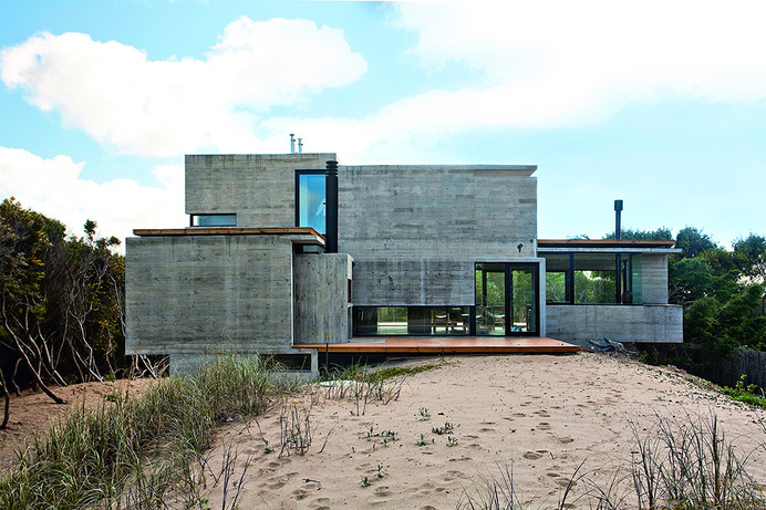 Concrete House With Industrial Features on the Beach by BAK Architects #architecture