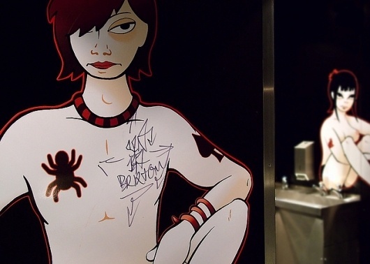 Glasgow Cathouse 1 | Flickr - Photo Sharing! #graffiti #illustrations #vinyl #goth #nightclub
