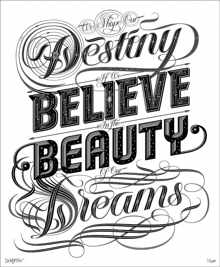 'Dreams', 'Stars' & 'So Much To Do' | I love typography, the typography and fonts blog #design #typography