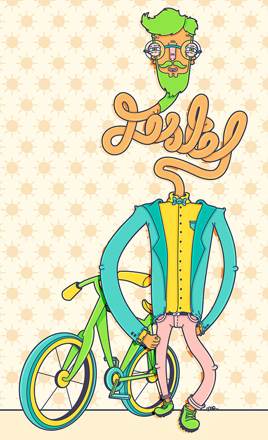 "Jistel" by Molly Yllom #illustration #character #design #hipster