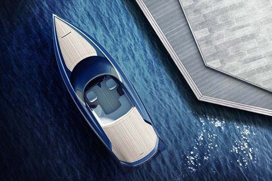 Aston Martin unveils the AM37 powerboat #AstonMartin #AM37 #Powerboat #MilanDesign Week #SaloneDelMobile