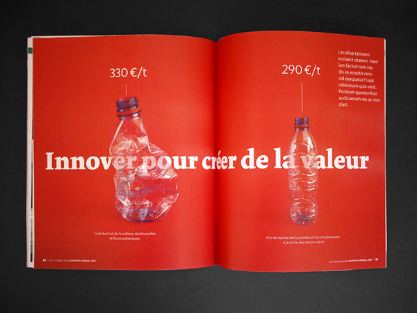 Tout se transforme, et nous ? Eco-Emballages - Rapport Annuel 2012 #dataviz #visu #visualisation #design #graphic #direction #data #art #editorial