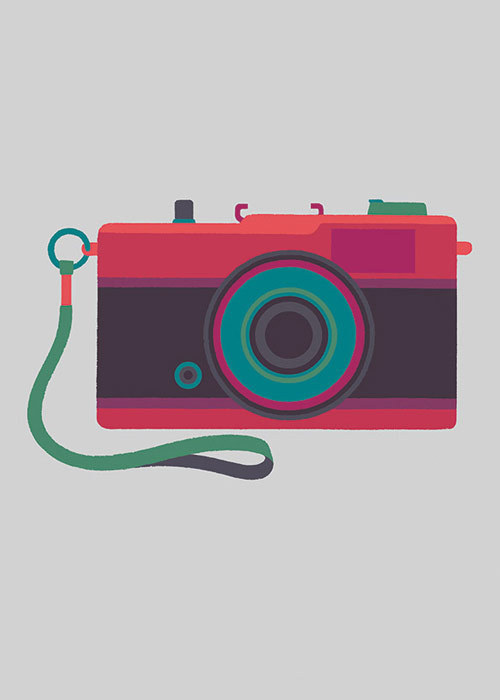 Basilicas print series by Adrian Johnson celebrates classic cameras #camera #illustration