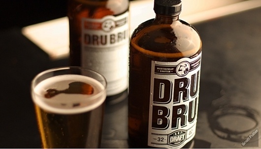 Dru Bru — Dire Streets #beer #dru #packaging #bru #scott #fuller