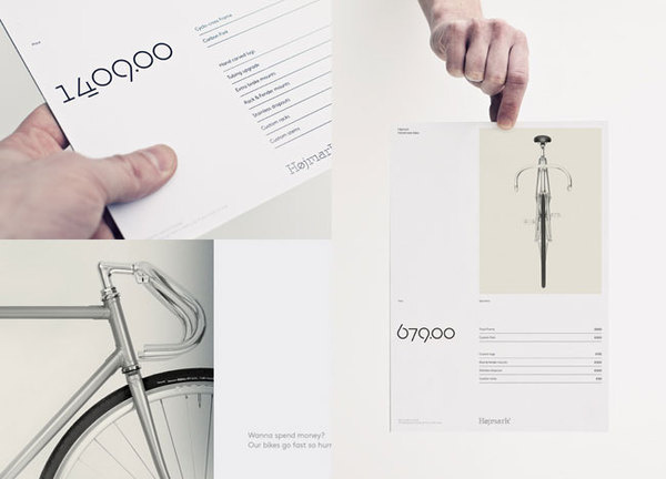 Hojmark Cycles brand identity #typography #brand #bicycle