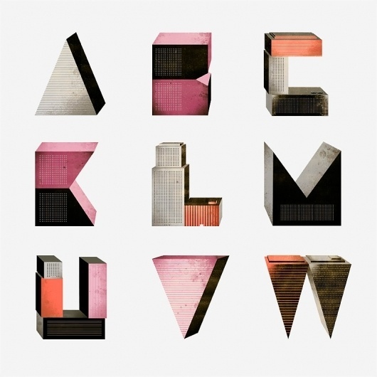 Borja Bonaque – Letters « Whitezine | Design Graphic & Photography Inspirations #abstract #illustration #typography