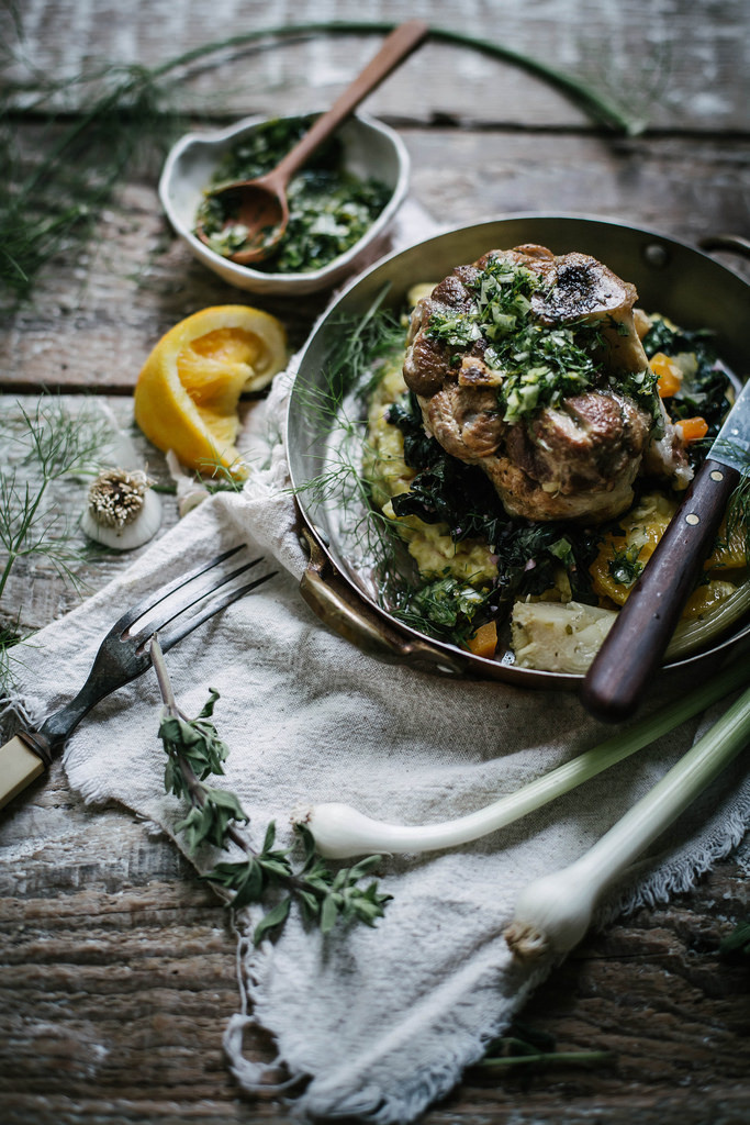 fennel orange & leek pork osso buco