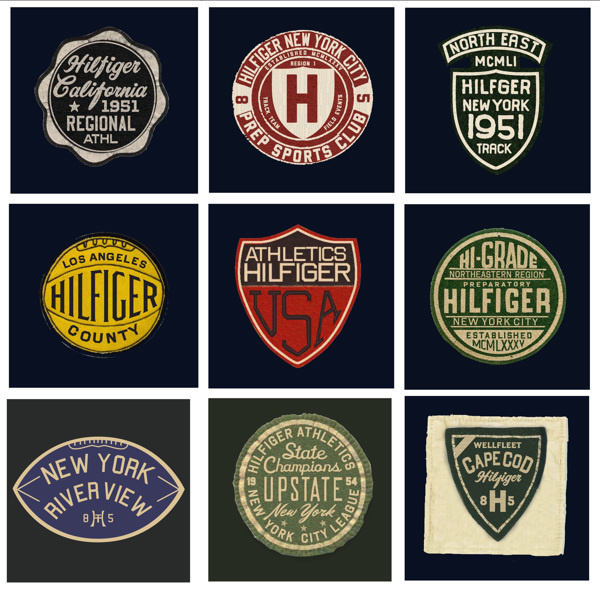 Glenn Wolk Badges For Tom Hilfiger