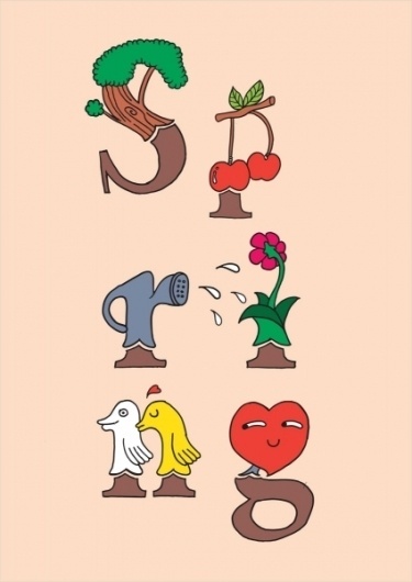 4 Seasons : antoniocolomboni.com #illustration #graphic #scombinanto #seasons