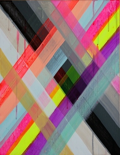 FRIENDSHIP BRACELET: ‪THE BALLAD OF NEVER FORGET‬ | Maya Hayuk | Show & Tell Gallery | Toronto Contemporary Art Gallery #maya #color #hayuk #illustration #painting