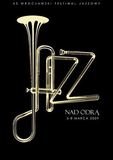 jazz.jpg 600×849 pixels #trumpet #jazz #black #horn #brass #type #typography