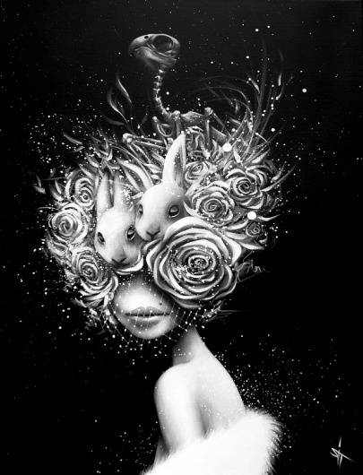 NOIR (2011) - sit #illustration #painting
