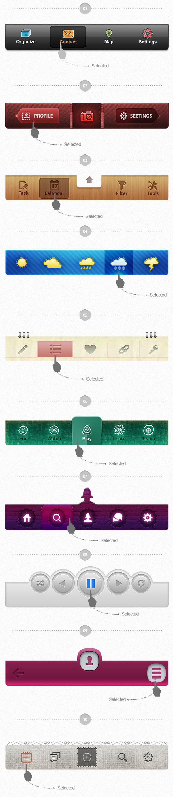 UI Pack for iOS Volume II Build Apps. #controls #design #ui #iphone #element #ios #buttons