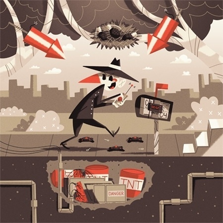 Poolga iPhone and iPad Wallpapers #print #design #kolb #illustration #andrew