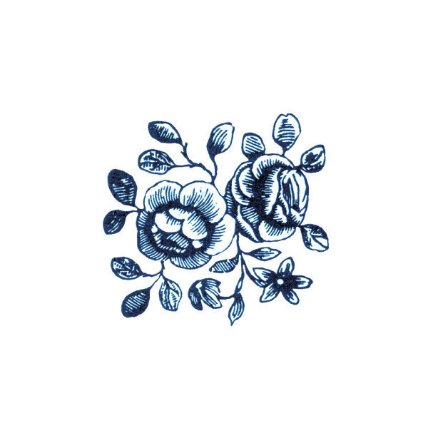 Image #floral #illustration #tattoo #flower #blue